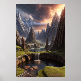 Poster de Paisagem Fantasia