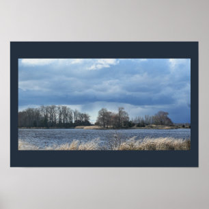 Poster de paisagem turva