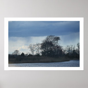 Poster de paisagem turva