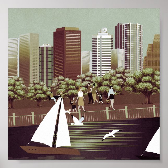 Poster de paisagem urbana (Frente)