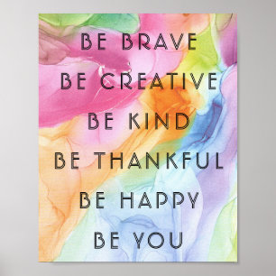 Poster de Palavras de Motivação e Inspirações Colo