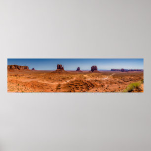 Poster de Panorâmica do Deserto do Vale do Monumen