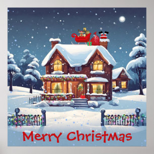 Poster de Papai noel de chaminés