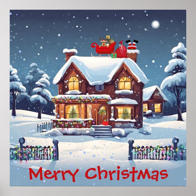 Poster de Papai noel de chaminés (Frente)