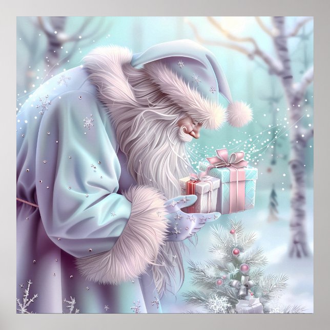 Poster de Papai noel de Natal Dreamy (Frente)