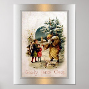 Poster de Papai Noel do presente