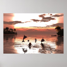 poster de papel 36"x24" com imagem "Frolic at Suns