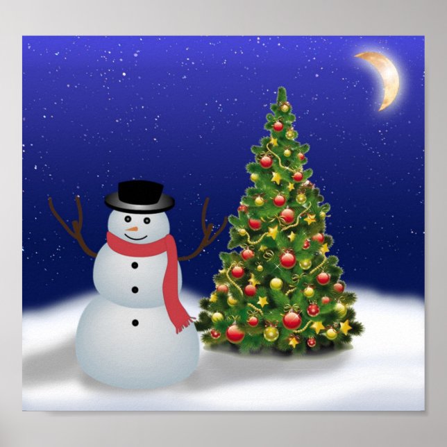 Poster de papel de parede de Natal (Frente)