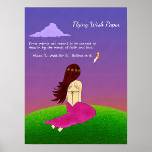 Poster de papel voador
