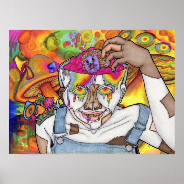 poster de parede "Buckethead & Trippie" 18x24 (Frente)