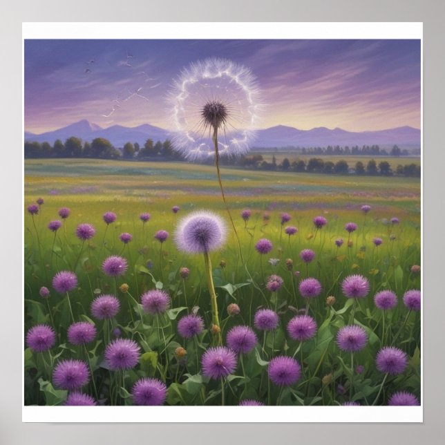 Poster de Parede de Daffodils Puros Personalizados (Frente)