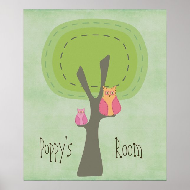 Poster de Parede para Quarto de Bebê e Crianças Mã (Frente)