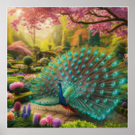 Poster de Parede Peacock Maiúsculo Personalizado