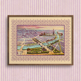 Poster de Paris Expo 1900 com Título