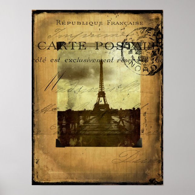 Poster de Paris Postmark (Frente)