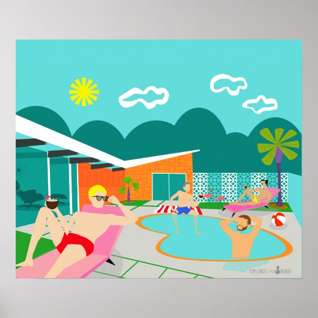 Poster de Parte da Piscina de Gay (Frente)