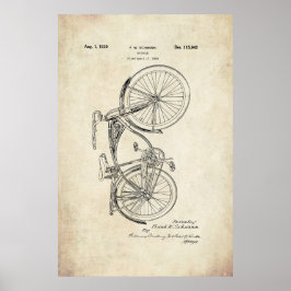 Poster de Patente de Bicicleta Schwinn