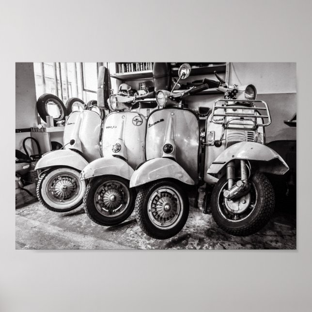 Poster de Patinete clássico | Paris França (Frente)