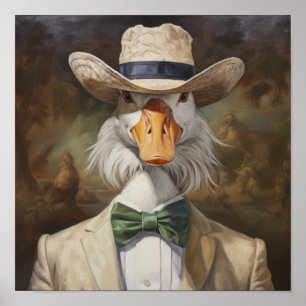 Poster de Pato Kent Vibrante - Trabalho de arte de