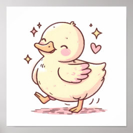 Poster de pato Whimsical