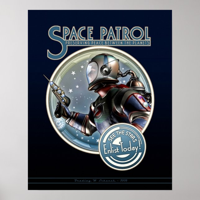 Poster de Patrulha Espacial (16x20") (Frente)