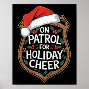 Poster De Patrulha Para a Segurança de Natal Alegria de N