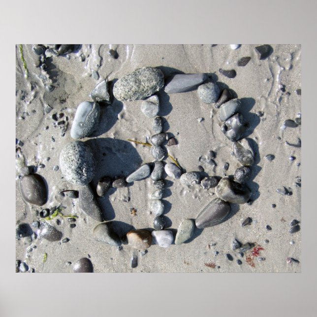 Poster de paz apedrejada (Frente)