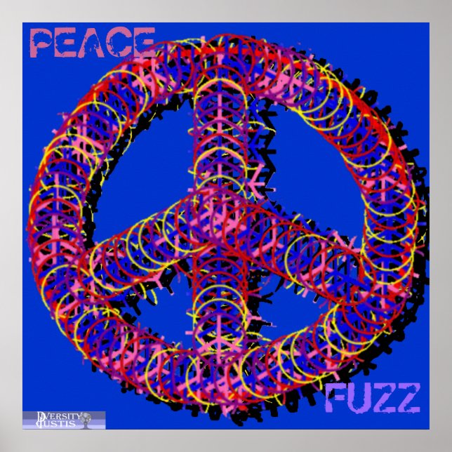 Poster de paz felpudo (Frente)
