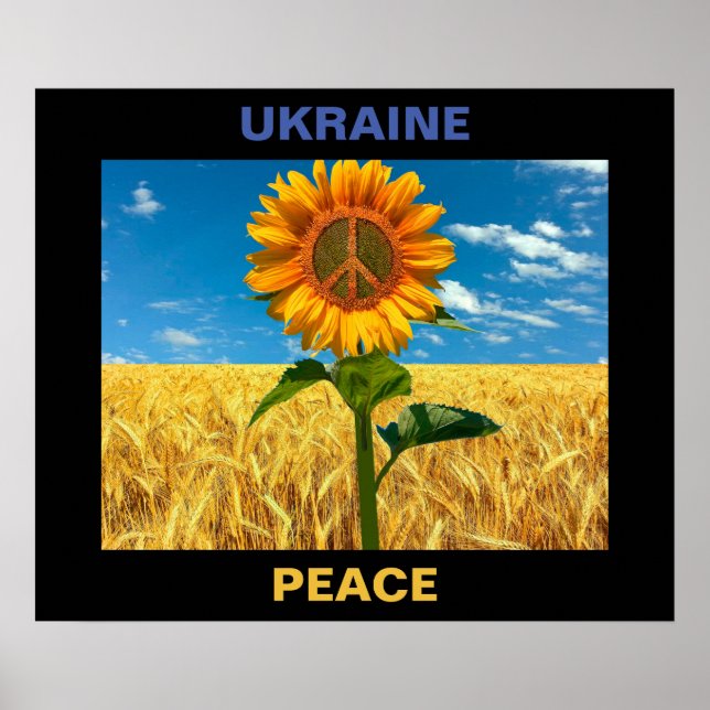 Poster de Paz na Ucrânia - 24"x20" (Frente)