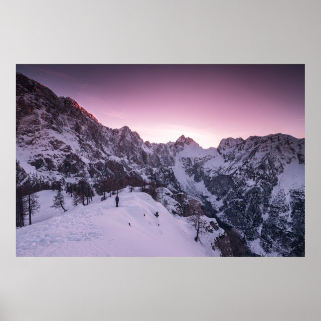 Poster De pé na maravilha do inverno (Frente)