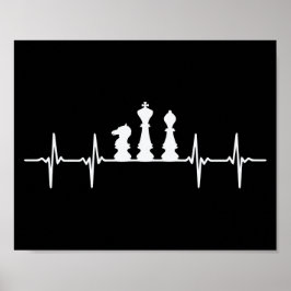 Poster de Peças de Batimentos Cardíacos Chess