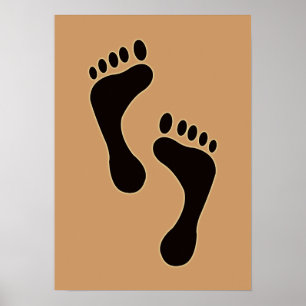 Poster de pegadas