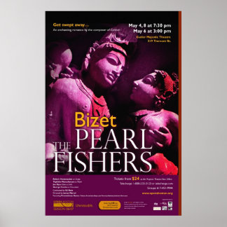 poster de peixe de pérola grande