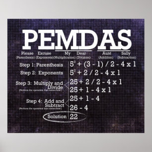 Poster de PEMDAS