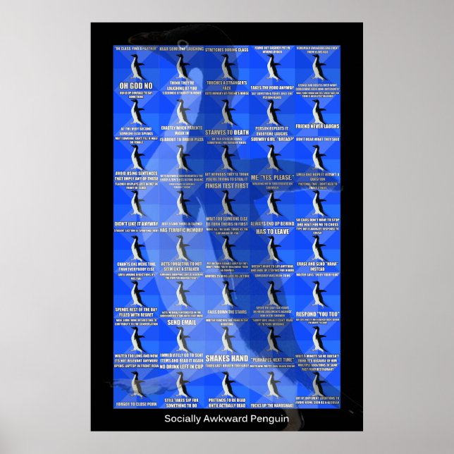 Poster de Penguin socialmente inconveniente (Frente)
