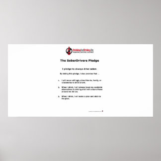 Poster de Penhor SoberDrivers do Estudante