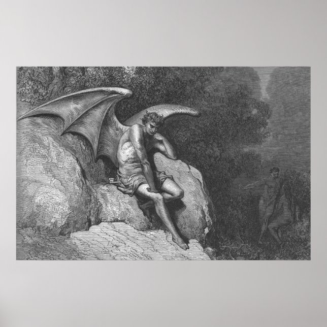 Poster de pensamento de satã (Frente)