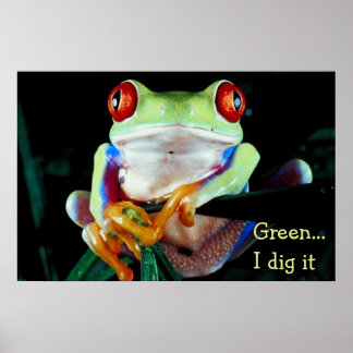 poster de pense verde