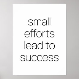 Poster de Pequenos Esforços
