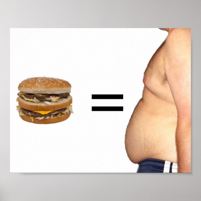 Poster de perda de peso comida rápida Saúde alimen (Frente)