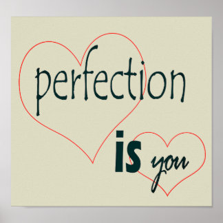 Poster de perfecção
