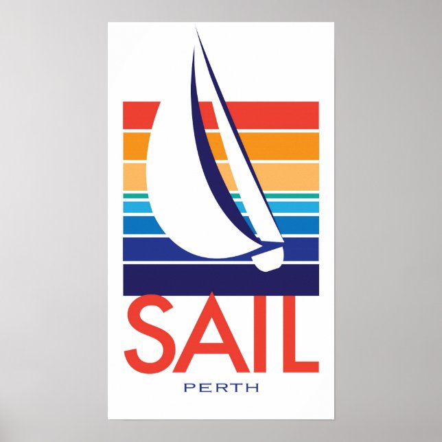 Poster de Perfil de Cor do Barco Quadrado_SAIL (Frente)