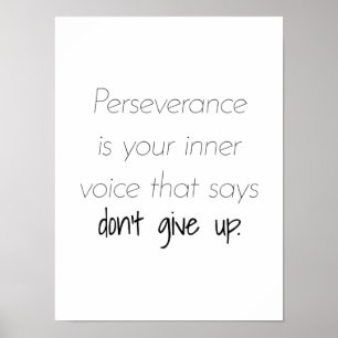 Poster de Perseverança