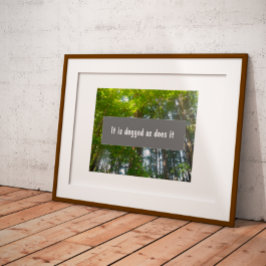 Poster de persistência do provérbio Inspiracional