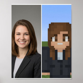 Poster de Personagem BlockPix Minecraft