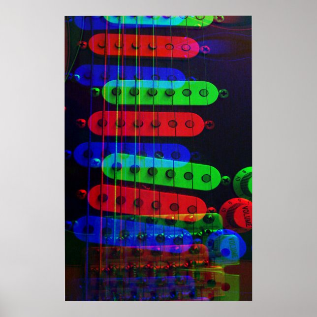 Poster de Pickups de Guitarra (Frente)