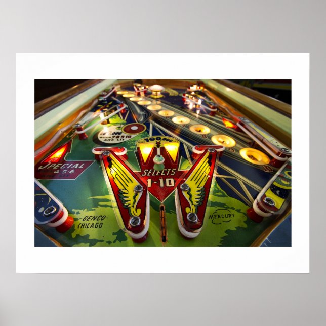 Poster de pinball Mercury (Frente)