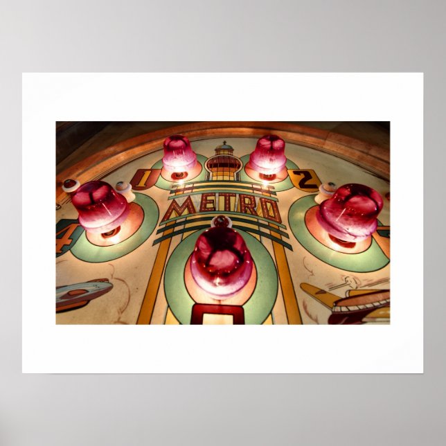 Poster de pinball metropolitano (Frente)