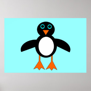Poster de pinguim-cinto