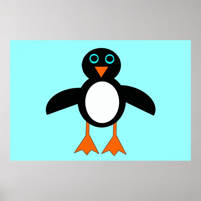 Poster de pinguim-cinto (Frente)